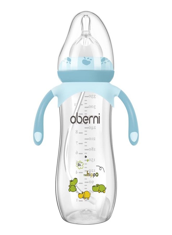 Oberni PP Baby Bottles with Handle (Blue, 1 Pack,11 Ounce,PP) - Image 1